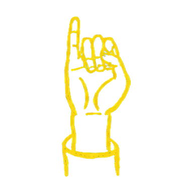 Raised little finger meaning Courtesan