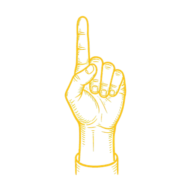 Hand gesture for player number 1